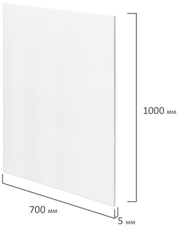 Пенокартон матовый САМОКЛЕЯЩИЙСЯ, 70х100 см, толщина 5 мм, белый, BRAUBERG, 112481