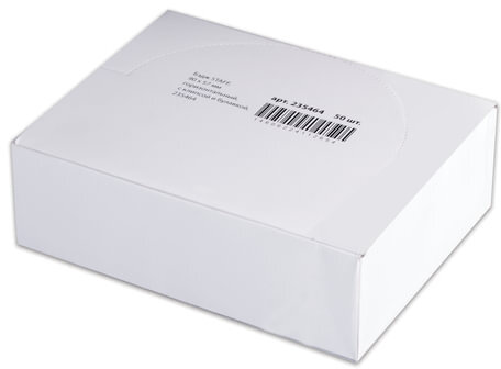 Бейдж горизонтальный (57х90 мм), с клипсой и булавкой, мягкий, STAFF "Basic", 235464