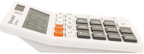 Калькулятор настольный BRAUBERG ULTRA-08-WT, КОМПАКТНЫЙ (154x115 мм), 8 разрядов, двойное питание, БЕЛЫЙ, 250512