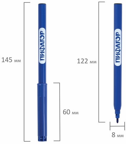 Фломастеры ПИФАГОР "ЕДИНОРОГ", 12 цветов, вентилируемый колпачок, 152448