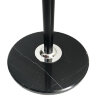 Вешалка-стойка BRABIX "CR-8243" на мраморном диске, металл, 6+3 крючка, цвет черный, 606438