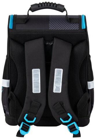 Ранец ЮНЛАНДИЯ WISE, 1 отделение, 3 кармана, устойчивое дно, "Sport game", 37x29х15 см, 272072