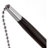 Ручка шариковая настольная BRAUBERG "Стенд-Пен Блэк2", СИНЯЯ, цепочка, корпус черный, линия письма 0,5 мм, 141347