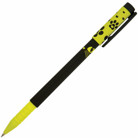 Ручка шариковая BRUNO VISCONTI "FunWrite", СИНЯЯ, "Черный кот", узел 0,5 мм, линия письма 0,3 мм, 20-0212/38