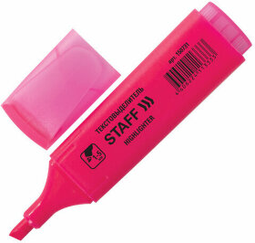 Текстовыделитель STAFF &quot;EVERYDAY HL-728&quot;, РОЗОВЫЙ, линия 1-5 мм, 150731