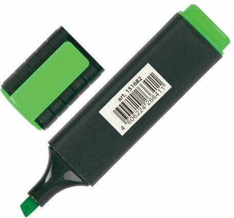 Текстовыделитель BRAUBERG "ORIGINAL", ЗЕЛЕНЫЙ, линия 1-5 мм, 151682