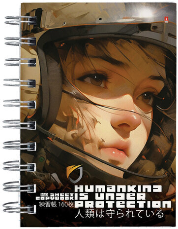 Блокнот МАЛЫЙ ФОРМАТ А6, 160 л, гребень, картон, клетка, АЛЬТ, Гравитация, 3-160-010/04