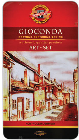 Набор художественный KOH-I-NOOR "Gioconda", 10 предметов, металлическая коробка, 8890000001PL