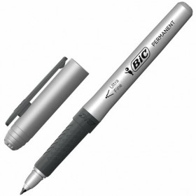 Маркер перманентный BIC "Intensity Ultra Fine", ЧЕРНЫЙ, тонкий наконечник 0,8 мм, 8290801