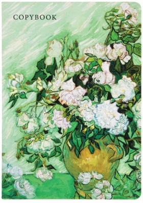 Тетрадь 40 л. в клетку обложка SoftTouch, бежевая бумага 70 г/м2, сшивка, А5 (147х210 мм), WHITE ROSES, BRAUBERG, 403785