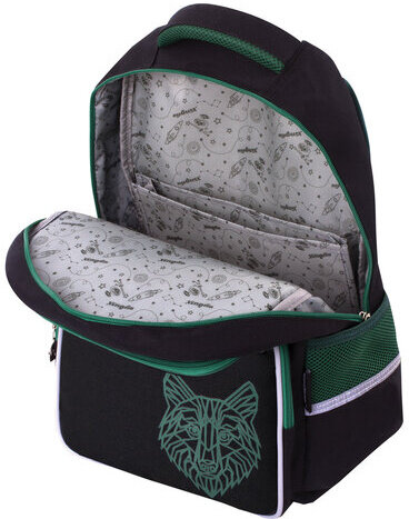 Рюкзак ЮНЛАНДИЯ COMPLETE, с пеналом в комплекте, эрго-спинка, "Wolf", 42х29х14 см, 270665
