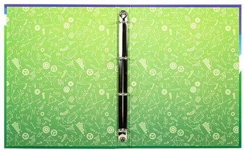 Папка-портфолио школьника/дошкольника "ШКОЛЬНАЯ ИСТОРИЯ", 4 кольца, обложка твёрдая матовая, BRAUBERG, 115241