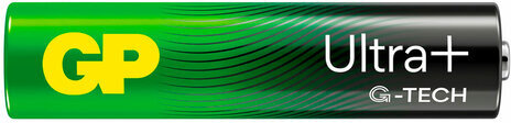Батарейки КОМПЛЕКТ 8 шт., GP Ultra Plus G-Tech, AAA (LR03), алкалиновые, мизинчиковые, 24AUPA21-2CRB8