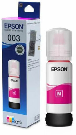 Чернила EPSON 003 (C13T00V398) для СНПЧ EPSON L3210/L3216/L3218, пурпурные, ОРИГИНАЛЬНЫЕ