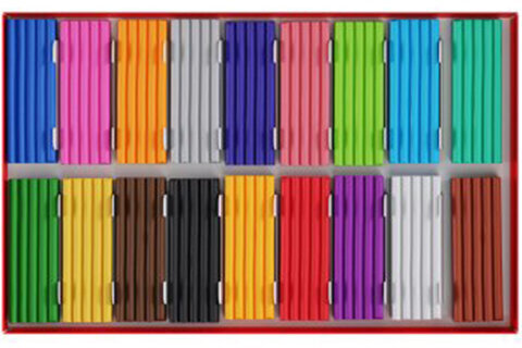 Пластилин ГАММА "Мультики", 18 цветов, 360 г, со стеком, 280028