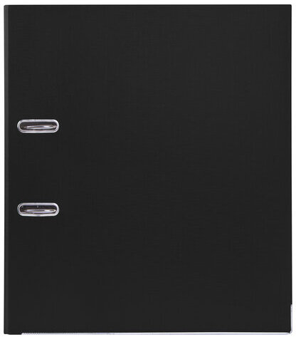 Папка-регистратор, покрытие пластик, 50 мм, ПРОЧНАЯ, с уголком, BRAUBERG, черная, 226589