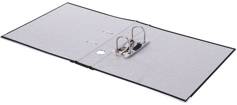 Папка-регистратор, покрытие пластик, 50 мм, ПРОЧНАЯ, с уголком, BRAUBERG, черная, 226589