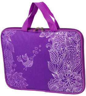 Папка на молнии с ручками BRAUBERG, А4, 1 отделение, с подкладкой, полиэстер, 20 мм, &quot;Magenta&quot;, 227085