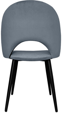 Стулья КОМПЛЕКТ 2 шт., "Luna CF-070", велюр серый, каркас металлический, усиленный, черный, BRABIX, 532770