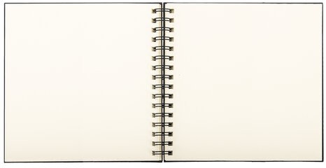 Скетчбук, слоновая кость 140 г/м2 200х200 мм, 80 л., КОЖЗАМ, гребень, BRAUBERG ART CLASSIC, черный, 116476