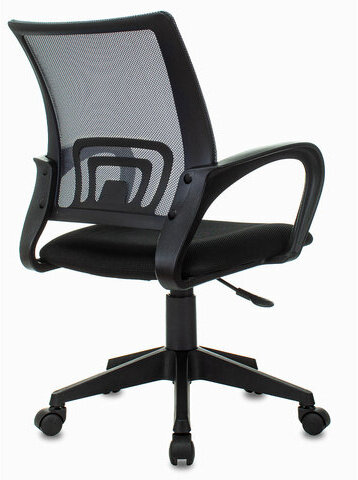 Кресло BRABIX "Fly MG-396", с подлокотниками, сетка, серое/черное, 532085