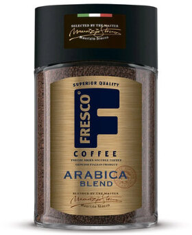 Кофе растворимый FRESCO &quot;Arabica Blend&quot;, сублимированный, 100 г, стеклянная банка