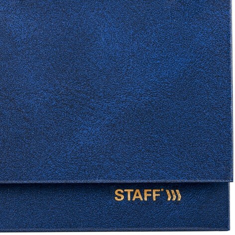 Планинг датированный 2026 300х130 мм, STAFF, гребень, обложка бумвинил, 64 л., синий, 117358