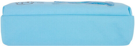 Пенал-косметичка ЮНЛАНДИЯ, 2 отделения, мягкий, "Зайка", голубой, 20х7х9 см, 228987