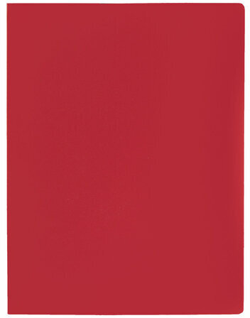 Папка с боковым металлическим прижимом STAFF, красная, до 100 листов, 0,5 мм, 229234