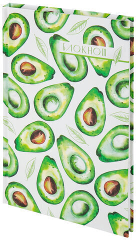 Блокнот (135х206 мм) А5 STAFF, 80 л., твердый, клетка, &quot;Авокадо&quot;, 111598