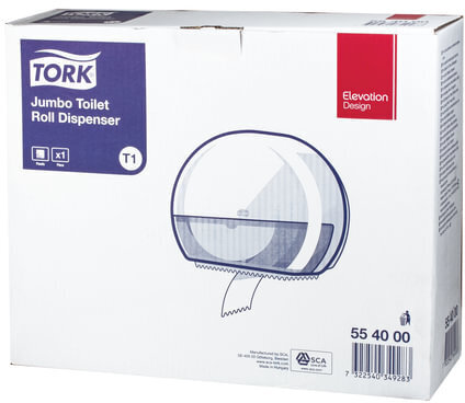 Диспенсер для туалетной бумаги TORK (Система T1) Elevation, белый, 554000
