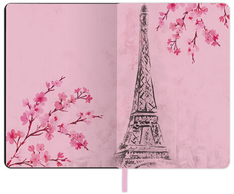 Блокнот МАЛЫЙ ФОРМАТ (100х150 мм) А6, BRAUBERG VISTA "Paris", под кожу, гибкий, 80 л., 112090