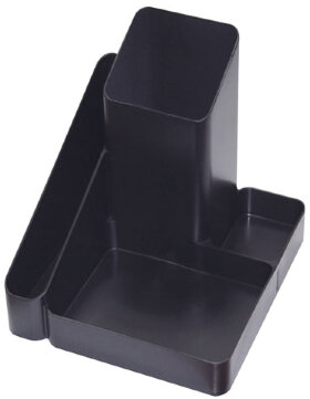 Подставка-органайзер &quot;Имидж&quot;, 115х122х111 мм, 4 отделения, черная, ОР31