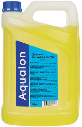 Средство для мытья посуды 5 л AQUALON "Лимон", 202998
