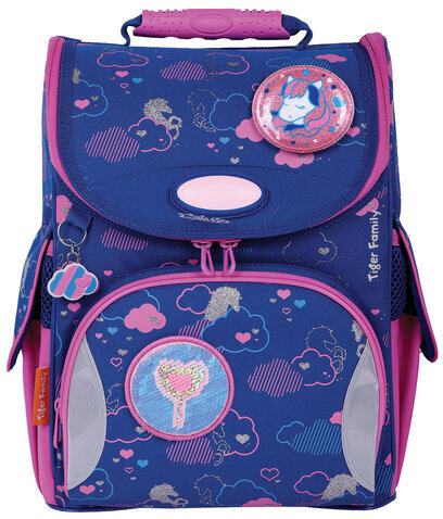 Ранец TIGER FAMILY для начальной школы, Nature Quest, "Unicorn Dreams", 35х31х19 см, 270201