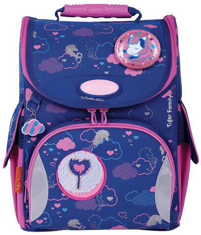 Ранец TIGER FAMILY для начальной школы, Nature Quest, "Unicorn Dreams", 35х31х19 см, 270201