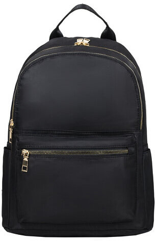 Рюкзак BRAUBERG PODIUM женский, 2 отделения, нейлон, черный, 35х29х15 см, 270813