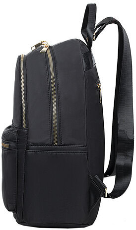 Рюкзак BRAUBERG PODIUM женский, 2 отделения, нейлон, черный, 35х29х15 см, 270813