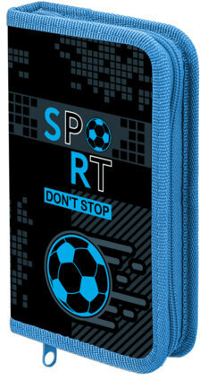 Пенал ЮНЛАНДИЯ, 1 отделение, картон с эффектом soft-touch, 19х11 см, &quot;Sport game&quot;, 272262