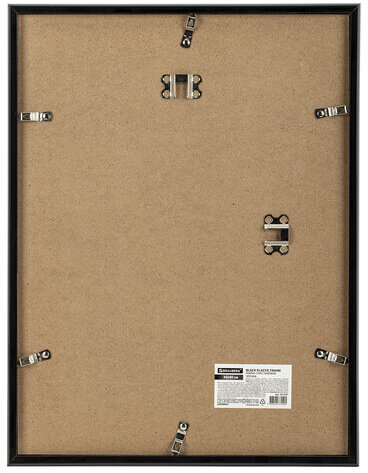 Рамка 30х40 см небьющаяся, багет 14 мм, пластик, BRAUBERG "Original", черная, 391230