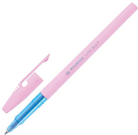 Ручка шариковая STABILO &quot;Liner Pastel&quot;, СИНЯЯ, корпус розовый, узел 0,7 мм, линия письма 0,3 мм, 808FP1041-4