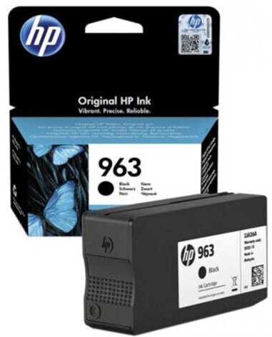 Картридж струйный HP (3JA26AE) для HP OfficeJet Pro 9010/9013/9020/9023, №963 черный, ресурс 1000 страниц