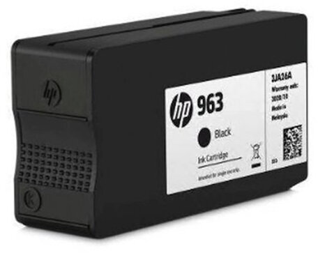 Картридж струйный HP (3JA26AE) для HP OfficeJet Pro 9010/9013/9020/9023, №963 черный, ресурс 1000 страниц