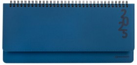 Планинг датированный 2025 305х140 мм BRAUBERG &quot;Up&quot;, под кожу, синий, 115704