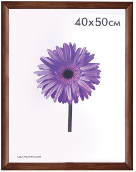Рамка премиум 40х50 см, дерево, багет 26 мм, &quot;Berta&quot;, орех, 0006-16-0006