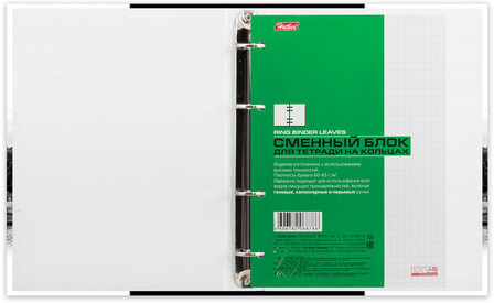 Тетрадь на кольцах А5 (170х220 мм), 120 л., обложка ламинированный картон, клетка, HATBER, "Париж", 120ТК5B1_10506, T103135