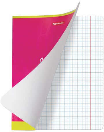 Тетрадь предметная ПАЛИТРА ЗНАНИЙ 36 листов, обложка мелованная бумага, МХК, клетка, BRAUBERG, 403506