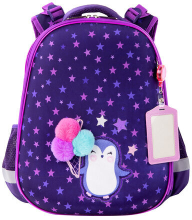 Ранец ЮНЛАНДИЯ EXTRA, с дополнительным объемом, "Penguin", 38х29х18 см, 270673