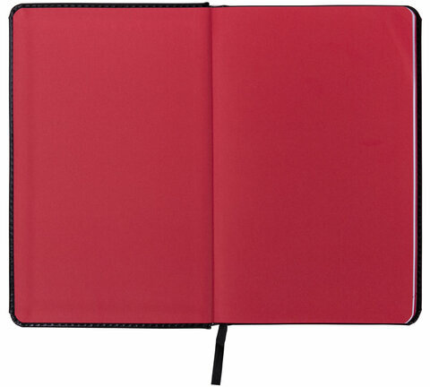 Ежедневник датированный 2024 А5 138x213 мм, BRAUBERG "Rainbow", под кожу, черный, 114872