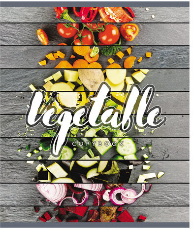 Тетрадь А5, 48 л., ПЗБМ, скоба, клетка, выборочный TWIN лак, "Ломтики" (5 видов), 029365